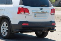 Kia Sorento II XM 2009–2014 Bakre skyddsbåge AK003-2 Black (rostfritt stål) foto 2