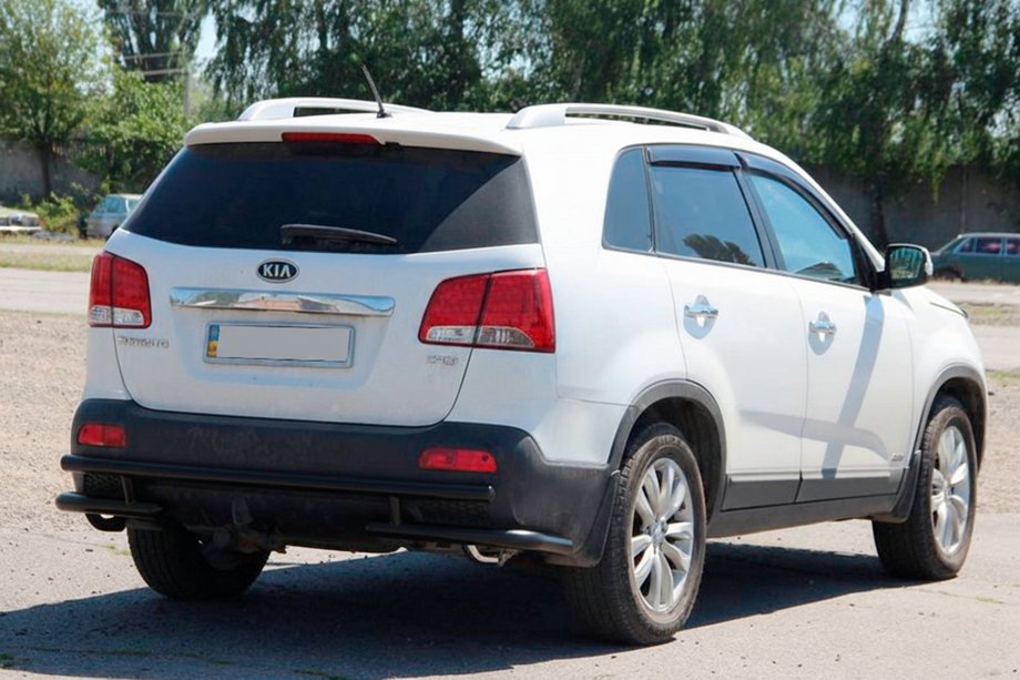 Kia Sorento II XM 2009–2014 Bakre skyddsbåge AK003-2 Black (rostfritt stål) Image