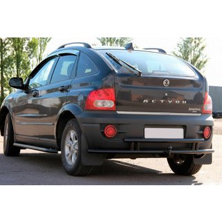 Bakre skyddsbåge AK005-2 Black (rostfritt stål) SsangYong Action 2005–2018 foto 1