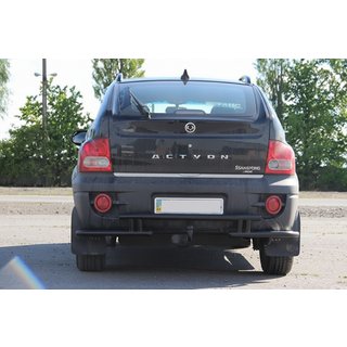 Bakre skyddsbåge AK005-2 Black (rostfritt stål) SsangYong Action 2005–2018 foto 3