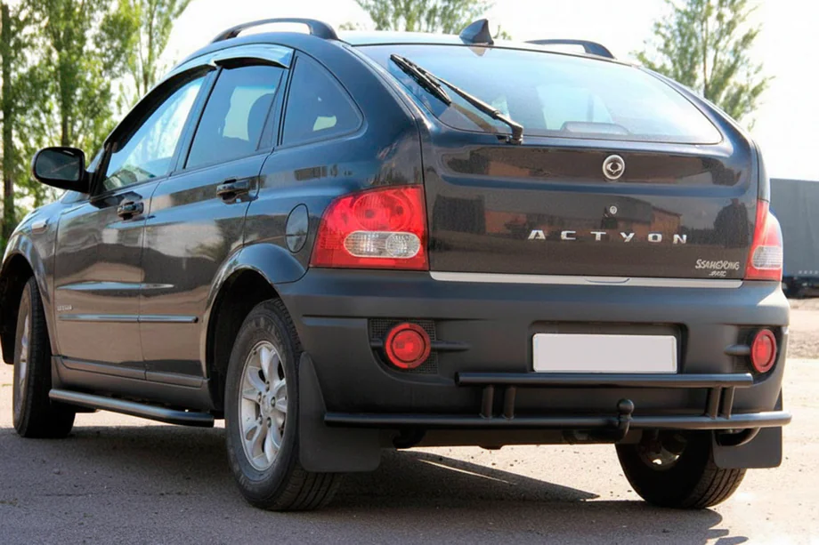 SsangYong Action 2005–2018 Bakre skyddsbåge AK005-2 Black (rostfritt stål) Foto 1