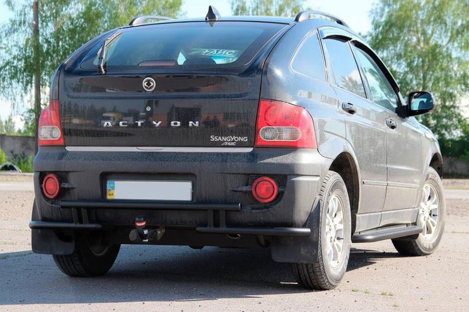 SsangYong Action 2005–2018 Bakre skyddsbåge AK005-2 Black (rostfritt stål) Foto 2
