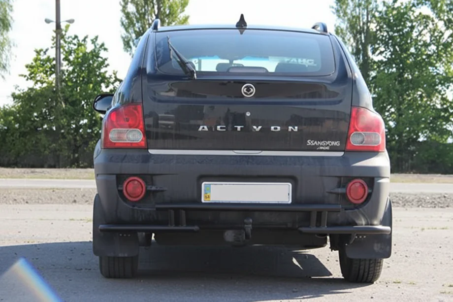 SsangYong Action 2005–2018 Bakre skyddsbåge AK005-2 Black (rostfritt stål) Foto 3