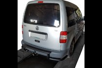Volkswagen Caddy 2010–2015 Bakre båge AK003-3 Black (2 st, rostfritt stål) foto 3