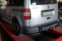 Volkswagen Caddy 2010–2015 Bakre båge AK003-3 Black (2 st, rostfritt stål) foto 2