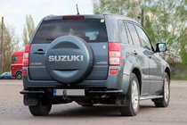 Suzuki Grand Vitara 2005–2017 Bakre skyddsbåge AK005-3 Black (rostfritt stål) foto 3