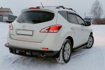 Nissan Murano 2008–2014 Bakre skyddsbåge AK Black (rostfritt stål) foto 1