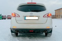 Nissan Murano 2008–2014 Bakre skyddsbåge AK Black (rostfritt stål) foto 3