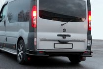 Nissan Primastar 2002–2014 Bakre skyddsbåge AK-Special Black (rostfritt stål) foto 3