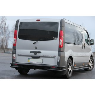Bakre skyddsbåge AK-Special Black (rostfritt stål) Opel Vivaro 2001–2015 foto 2