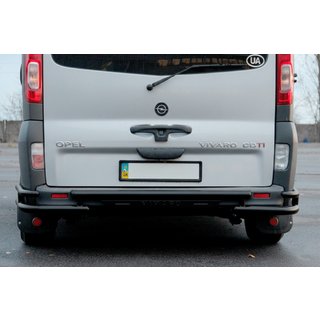 Bakre skyddsbåge AK-Special Black (rostfritt stål) Opel Vivaro 2001–2015 foto 3