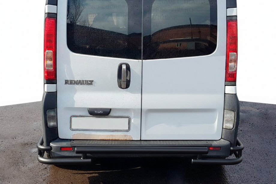 Opel Vivaro 2001–2015 Bakre skyddsbåge AK-Special Black (rostfritt stål) Image