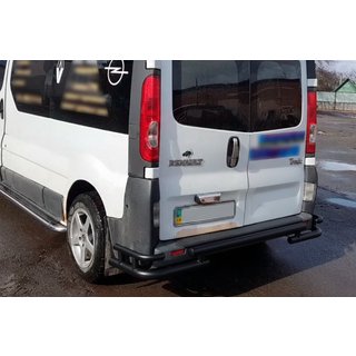 Bakre skyddsbåge AK-Special Black (rostfritt stål) Renault Trafic 2001–2015 foto 1