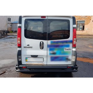 Bakre skyddsbåge AK-Special Black (rostfritt stål) Renault Trafic 2001–2015 foto 2