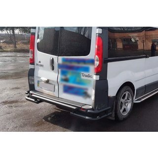 Bakre skyddsbåge AK-Special Black (rostfritt stål) Renault Trafic 2001–2015 foto 3