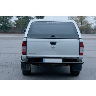 Bakre skyddsbåge AK004 Black (rostfritt) Nissan NP300 1999–2015 foto 2