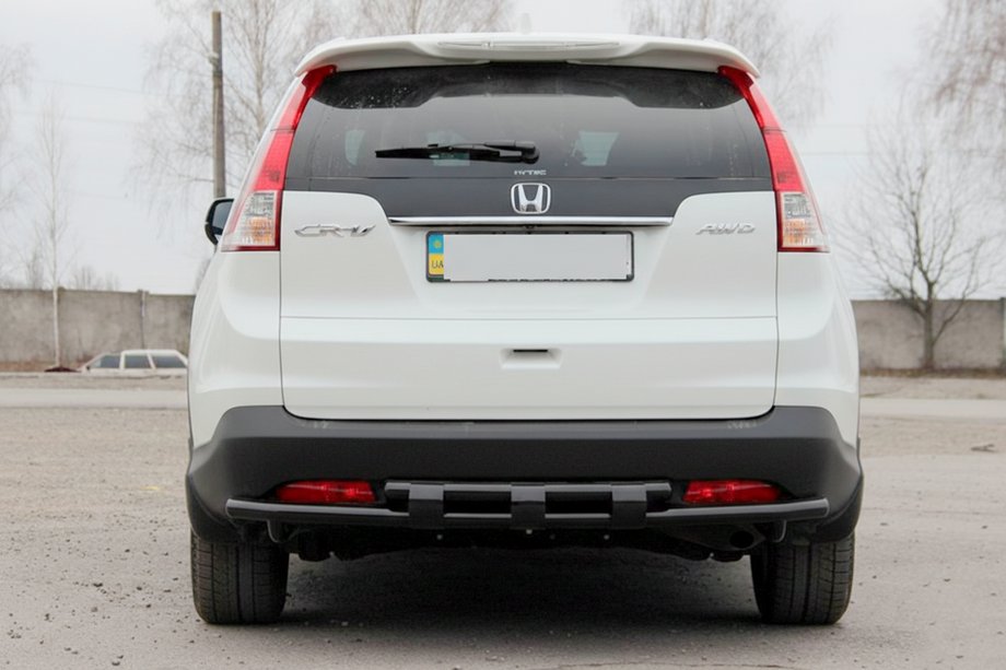 Honda CRV 2012–2016 Bakre båge AK002-dubbel Black (rostfritt stål) Image