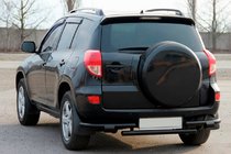 Toyota Rav 4 2006–2013 Bakre skyddsbåge AK005-2 Black (2 st, rostfritt stål) foto 3