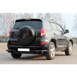 Bakre skyddsbåge AK005-2 Black (2 st, rostfritt stål) Toyota Rav 4 2006–2013 foto 1