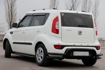 Kia Soul II 2013–2018 Bakre skyddsbåge AK007-2 Black (rostfritt stål) foto 1
