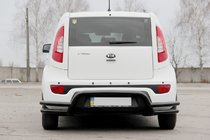 Kia Soul II 2013–2018 Bakre skyddsbåge AK007-2 Black (rostfritt stål) foto 2