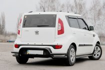 Kia Soul II 2013–2018 Bakre skyddsbåge AK007-2 Black (rostfritt stål) foto 3