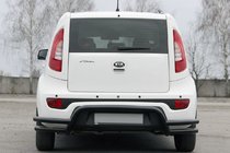 Kia Soul II 2013–2018 Bakre skyddsbåge AK007-2 Black (rostfritt stål) foto 4