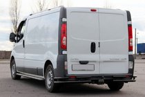 Renault Trafic 2001–2015 Bakre skyddsbåge AK003-Plus-2 Black (rostfritt stål) foto 3