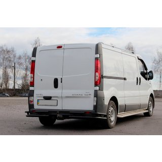 Bakre skyddsbåge AK003-Plus-2 Black (rostfritt stål) Opel Vivaro 2001–2015 foto 1