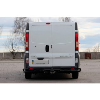 Bakre skyddsbåge AK003-Plus-2 Black (rostfritt stål) Opel Vivaro 2001–2015 foto 2