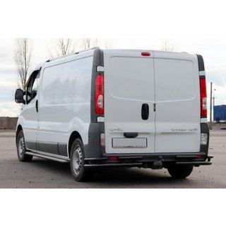 Bakre skyddsbåge AK003-Plus-2 Black (rostfritt stål) Opel Vivaro 2001–2015 foto 3