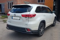 Toyota Highlander 2013–2019 Bakre skyddsbåge AK005-2 Black (2 st, rostfritt stål) foto 5