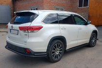 Toyota Highlander 2013–2019 Bakre skyddsbåge AK005-2 Black (2 st, rostfritt stål) foto 3
