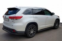 Toyota Highlander 2013–2019 Bakre skyddsbåge AK005-2 Black (2 st, rostfritt stål) foto 1