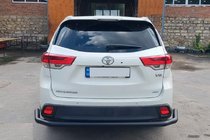 Toyota Highlander 2013–2019 Bakre skyddsbåge AK005-2 Black (2 st, rostfritt stål) foto 2