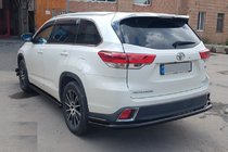 Toyota Highlander 2013–2019 Bakre skyddsbåge AK005-2 Black (2 st, rostfritt stål) foto 6