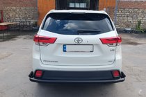 Toyota Highlander 2013–2019 Bakre skyddsbåge AK005-2 Black (2 st, rostfritt stål) foto 4