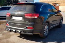 Kia Sorento II XM 2009–2014 Bakre skyddsbåge AK015 Black (rostfritt stål) foto 2