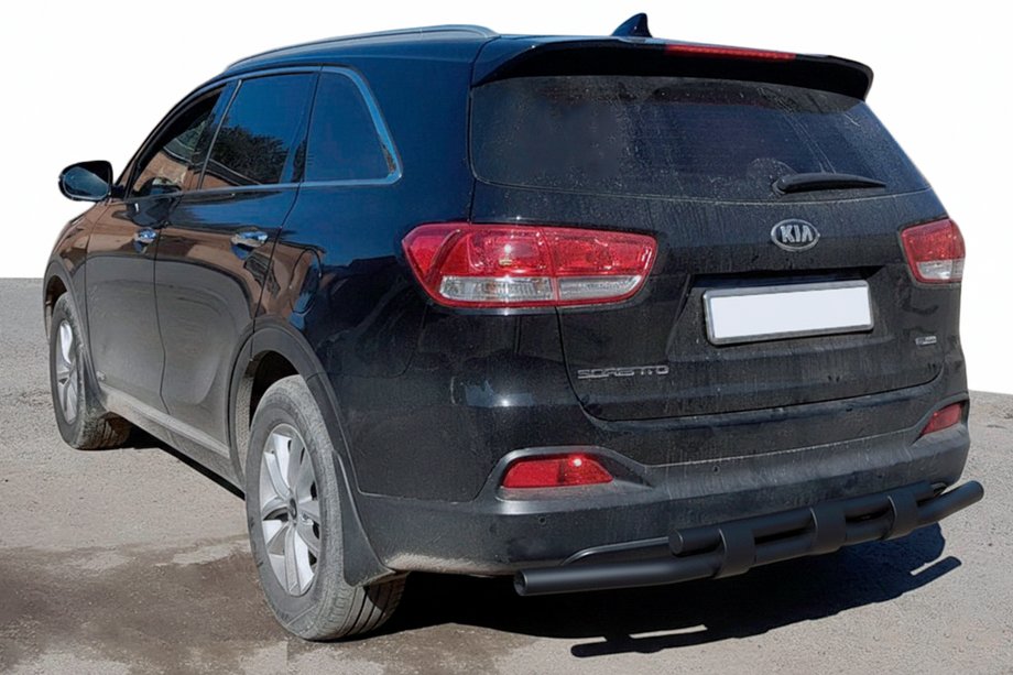 Kia Sorento II XM 2009–2014 Bakre skyddsbåge AK015 Black (rostfritt stål) Image