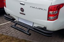 Fiat Fullback 2016– Bakre skyddsbåge AK-Special Black (rostfritt stål) foto 1