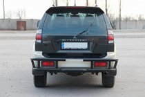 Mitsubishi Pajero Sport 1996–2007 Bakre skyddsbåge AK-Special Black (rostfritt stål) foto 4