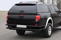 Mitsubishi L200 2006–2015 Bakre skyddsbåge AK0022 Black (rostfritt stål) foto 1
