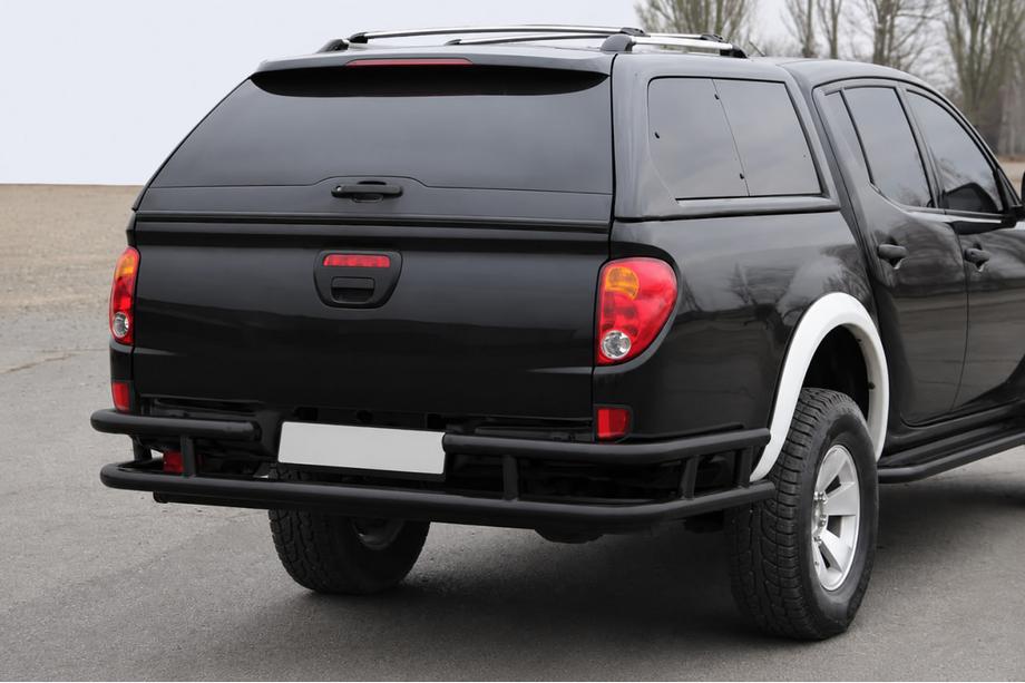 Mitsubishi L200 2006–2015 Bakre skyddsbåge AK0022 Black (rostfritt stål) Image