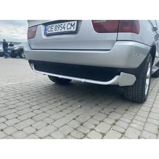 Bakre stötfångaröverlägg (för lackering)