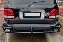 Lexus LX470 1998–2007 Bakre skyddsbåge AK009-15 Black (rostfritt stål) foto 3