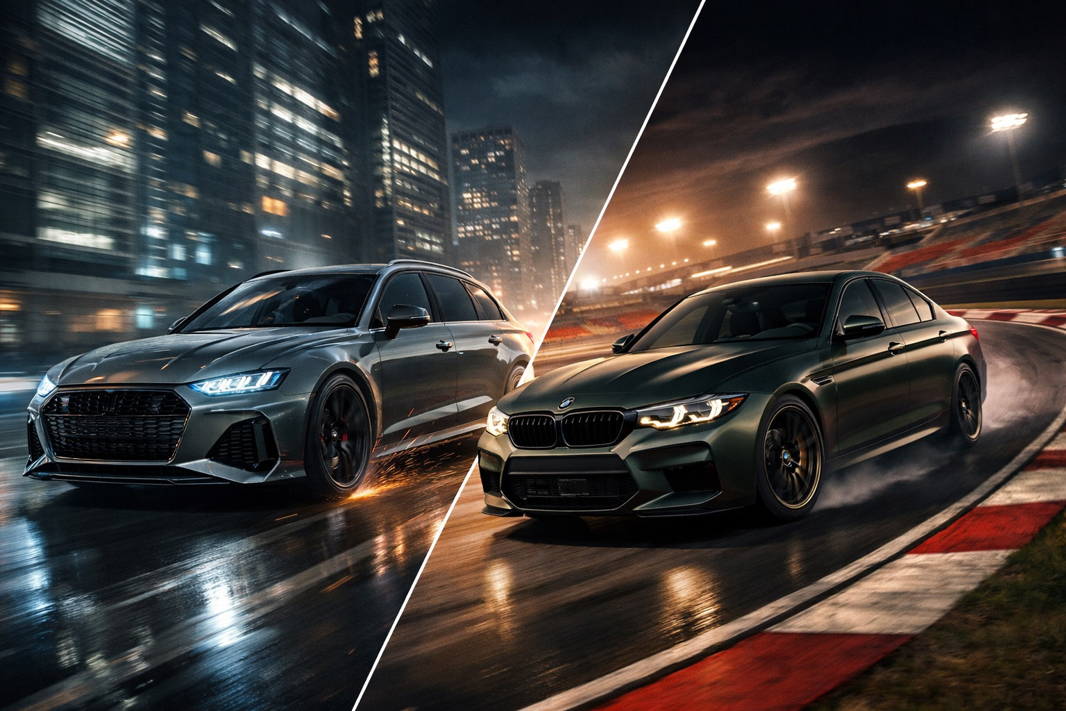 Audi RS6 mot BMW M5