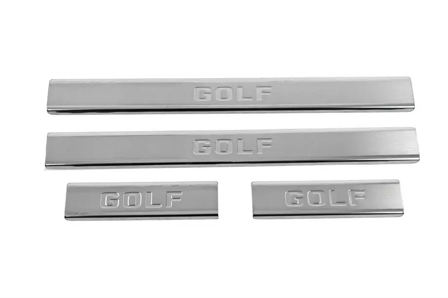 Volkswagen Golf 7/E-Golf 2012–2020 Carmos yttre tröskellister i rostfritt stål (4 st) Image