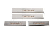 Renault Twingo 2007–2014 Carmos instegslister i rostfritt stål foto 1