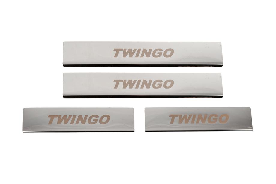 Renault Twingo 2007–2014 Carmos instegslister i rostfritt stål Image