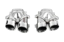 Mercedes E-klass W213 2016–2023 Bakre diffuser med avgasändrör E53-Design Silver (för Base) foto 8